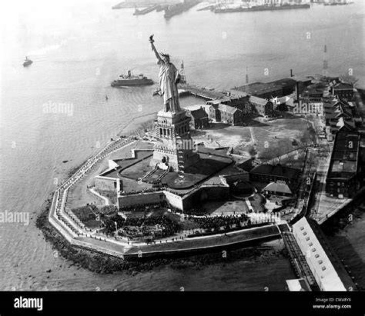 What was Liberty Island used for before the Statue of Liberty?