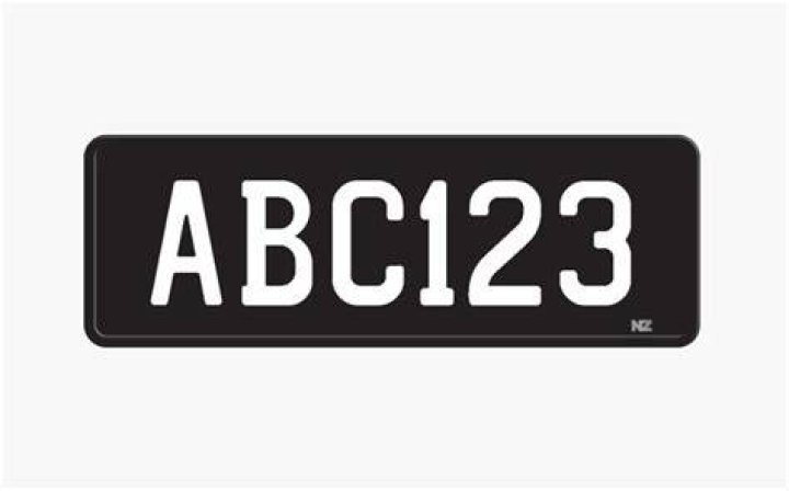 What year car can have black and white number plates?