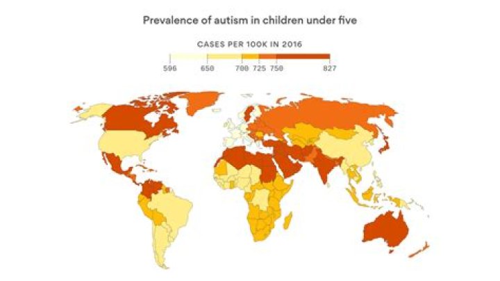 Where is autism most common in the world?