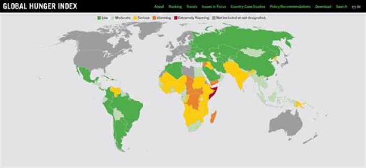 Which country has the most hunger in Asia?
