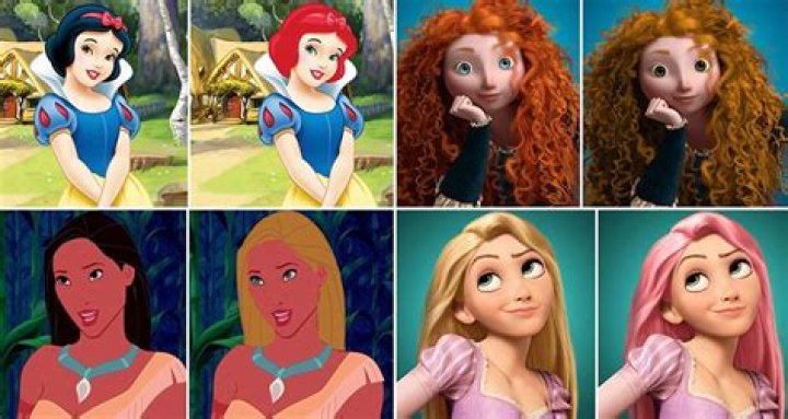 Which Disney princesses have green eyes?