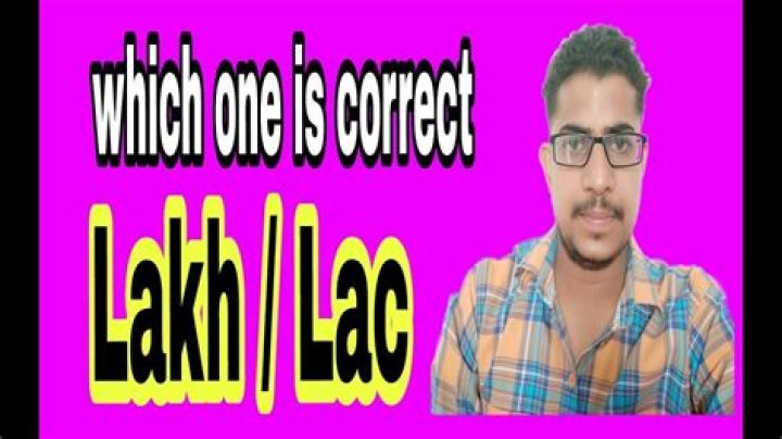 Which is correct lakh or lakhs?