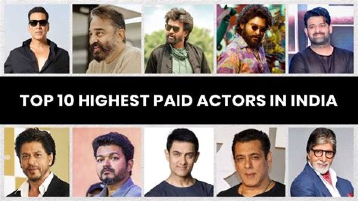 Who is the 2nd highest paid actor in India?