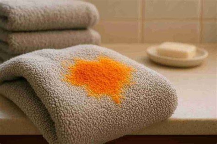 Why do my towels have orange spots?