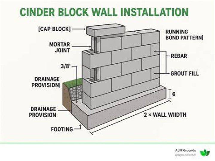 Why do some cinder blocks have a groove?