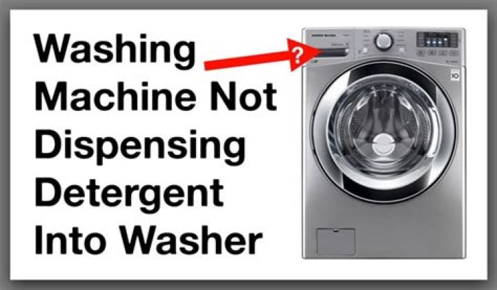 Why is my washing machine not dispensing detergent?