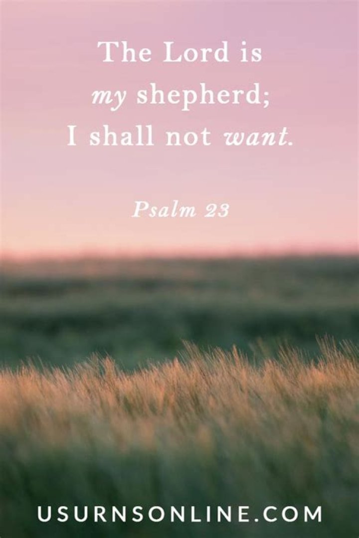Why is Psalm 23 used at funerals?