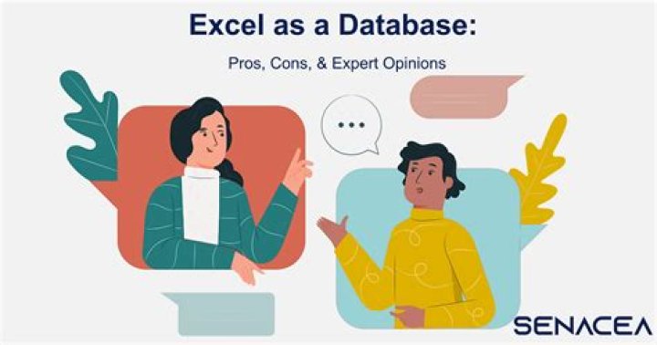 Why you shouldn't use Excel as a database?